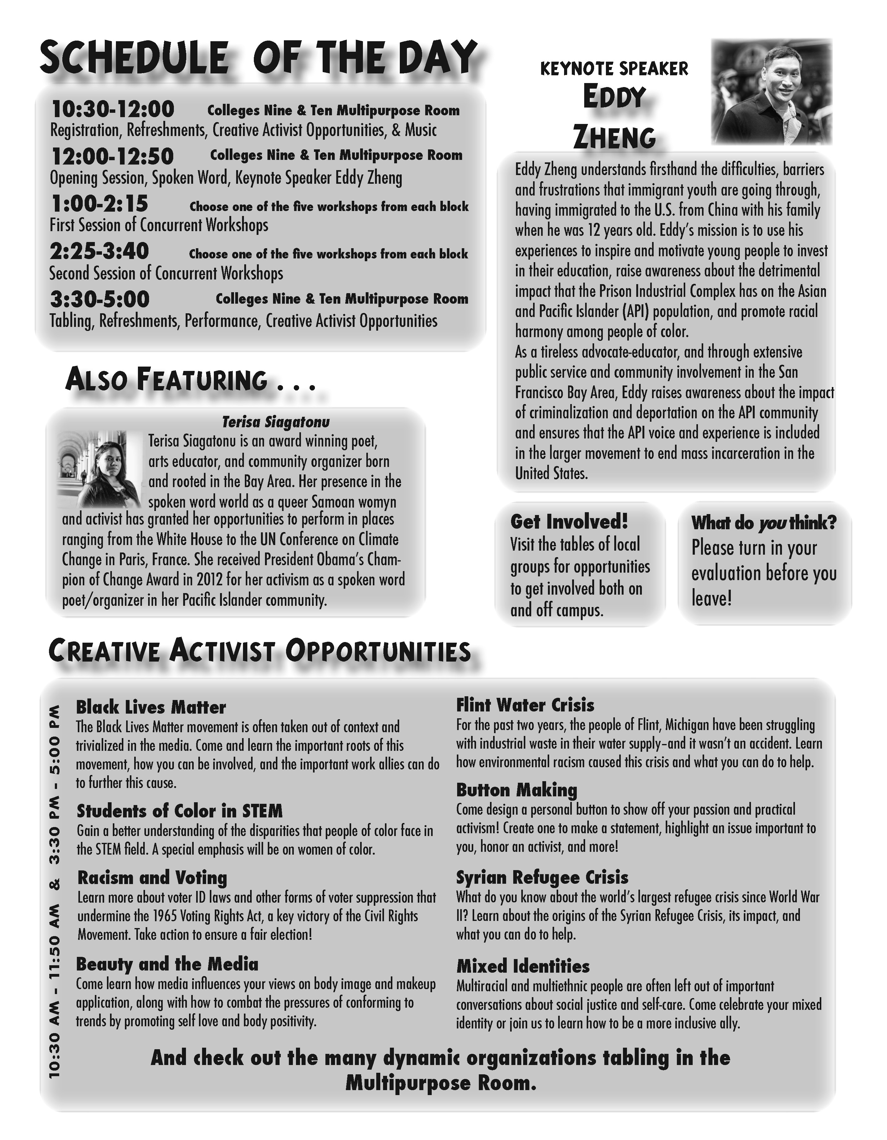 Practical Activism Conference 2016 Program page 3